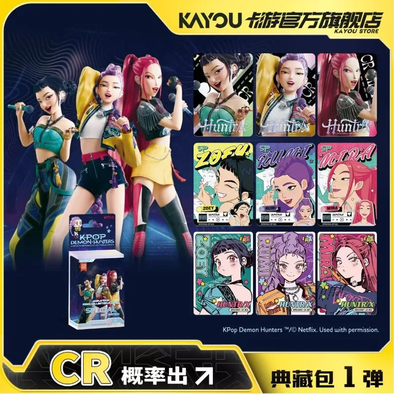 KAYOU Official K-Pop: Demon Hunters MINI Collectible Card Pack Cartoon Rumi Cards Anime Merchandise Sealed Full Box Trendy Toys