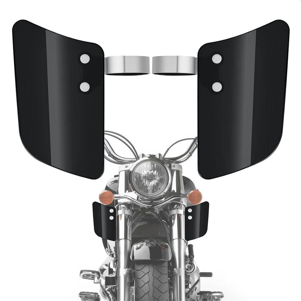 

Front Fork Wind Deflectors for Honda Shadow VT750 VTX1300 for Yamaha V-Star XV950 XVS1100 for Kawasaki Vulcan Classic VN1500