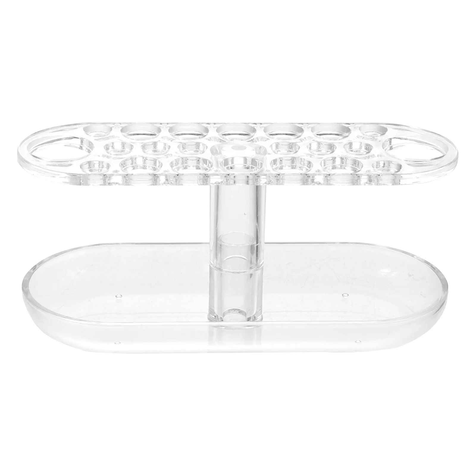 

Home Brush Storage Rack Acrylic Makeup Brushes Organizer Durable Scratch Resistant Sturdy Compact Lightweight Multi