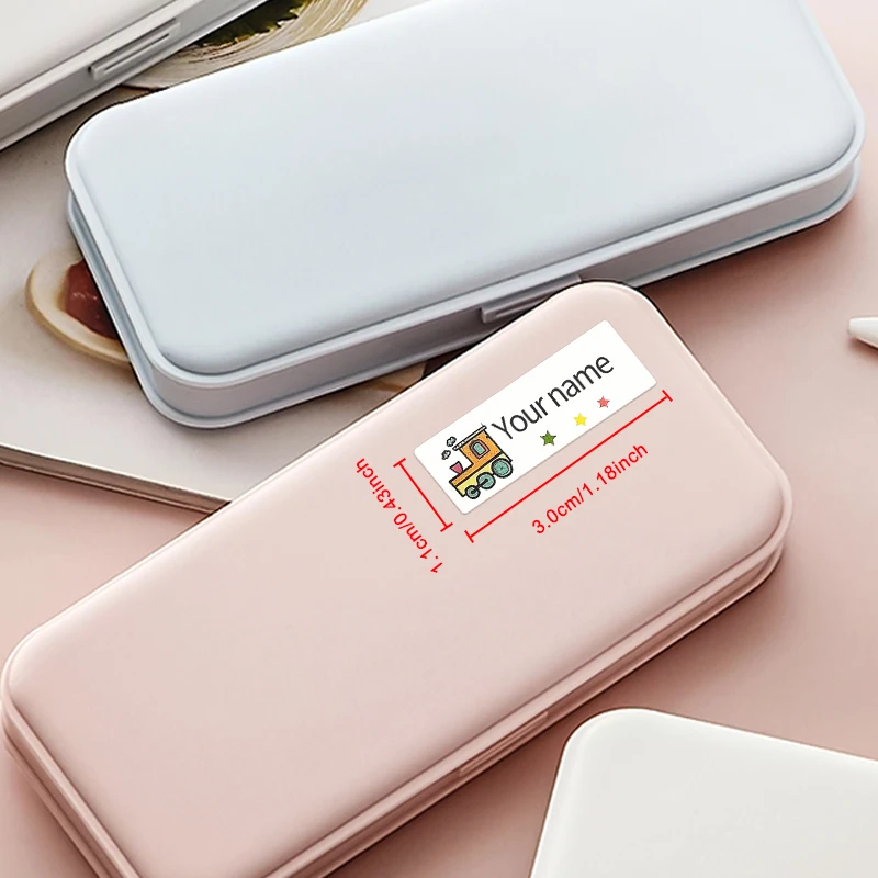 Customizable Matte Finish Name Tags for Water Bottles & Children's Stationery - Waterproof Stickers with Non-Toxic Adhesive