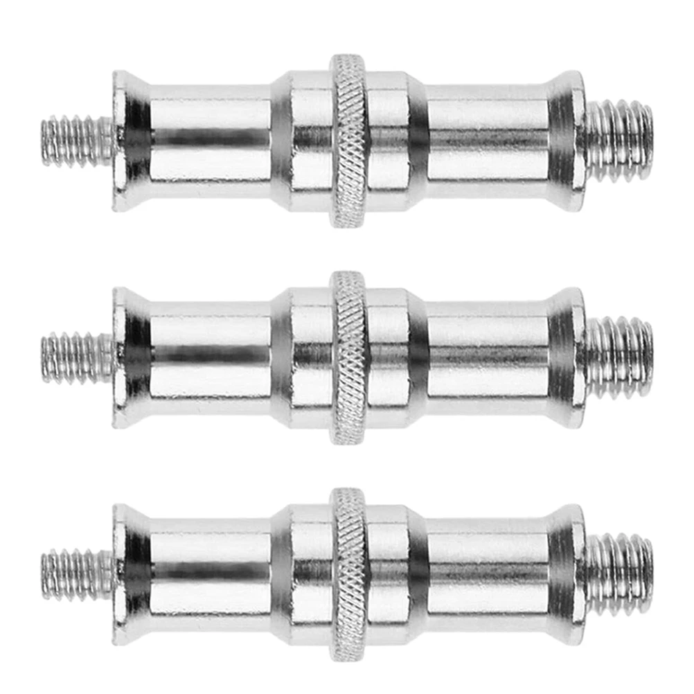 

3pcs 1/4 To 3/8 Threaded Screw Adapter Spigot Stud For Tripod Monopod Light Stand Flash Mount Camera Accessory Photography Gear