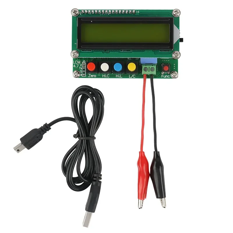 Medidor de Capacitância 1uh-100h Indutância Instrumento de Medição 1pf-100mf lc Digital Ponte Tester Lc100a