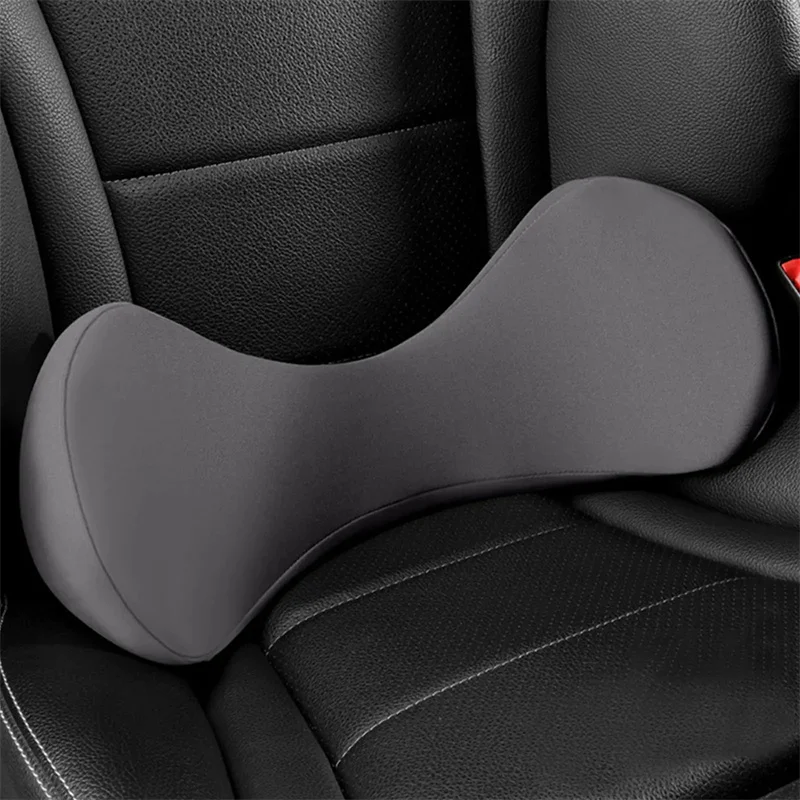 Car Lumber Support Back Massager Pillow Memory Foam Waist Cushion Protect Spine Vertebral Chair Home Office Relieve Pain