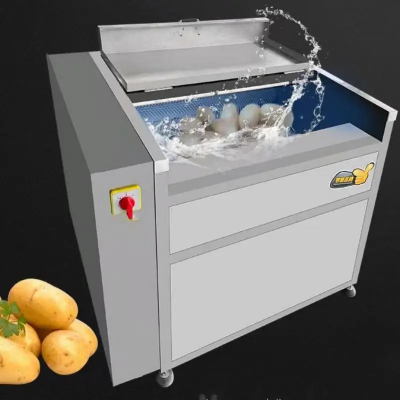 เครื่องปอกเปลือกผักผลไม้ 750 วัตต์ สำหรับร้านอาหาร โรงอาหาร ปอกมันฝรั่ง ล้างผัก เช่น บัวหลวง แครอท พริก ผลไม้ เช่น ลูกแพร์