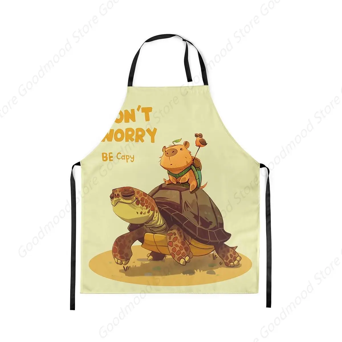 

Cartoon Turtle Chef Apron Capybara Apron for Chef,Wild Marine Animals Kitchen Apron