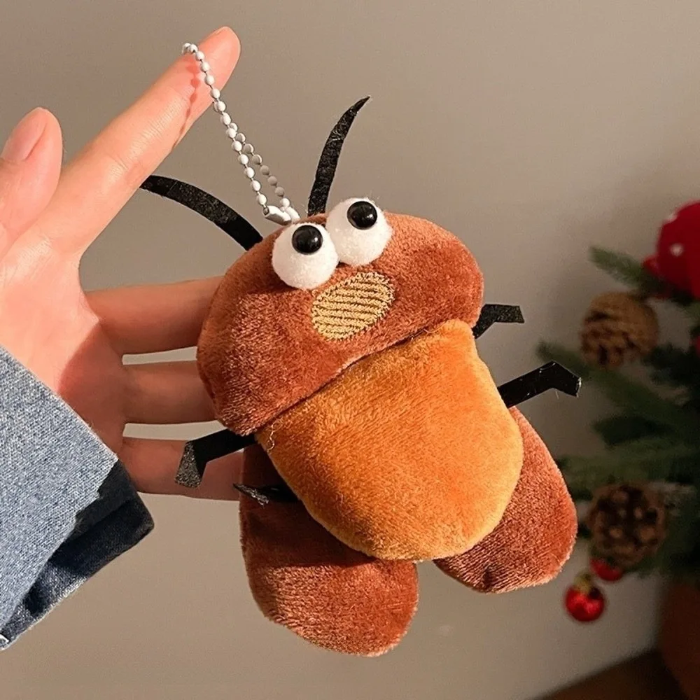 Funny Design Mosquito Insect Pendant Cockroach Fly Backpack Charm Decoration Hanging Ornaments Stuffed Animal Pendant Party