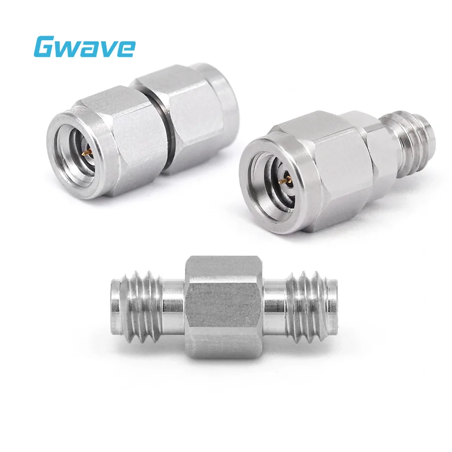 High Frequency Millimeter Wave RF Adapters 1.0mm To 1.0mm Stainless Steel DC-110GHz