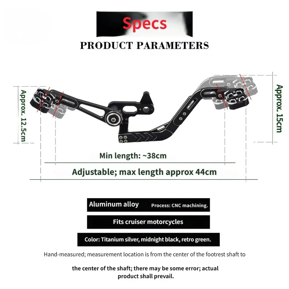 For Benda Chinchilla 450 Dual Purpose Front Rear Step Gear Shift Lever Aluminum Adjustable Palanca de Cambio Accesorios Parts