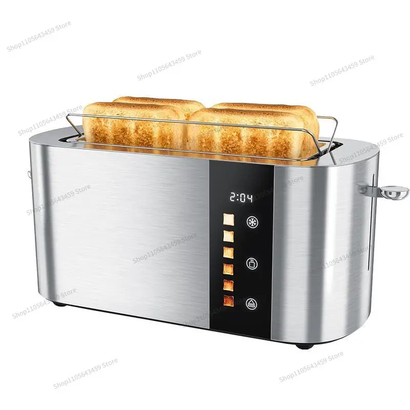 For touch screen toaster earth driver toaster breakfast machine all stainless steel body standard European plug