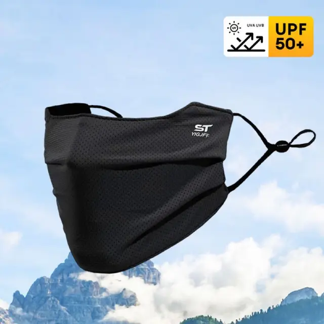 Écran facial UV lavable et réutilisable, masque de protection solaire, couverture qualifiée ale respirante pour moto, course à pied, exercice d'équitation 1