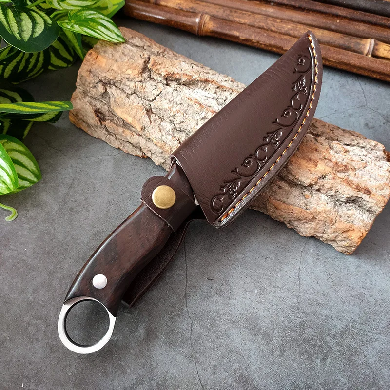 Hand-Forged Bone Sharpener Boning Knife Handle Meat Small Knife Cleaver Sharp Durable Convenient Small Knife Meat Cutting Fruit image 4