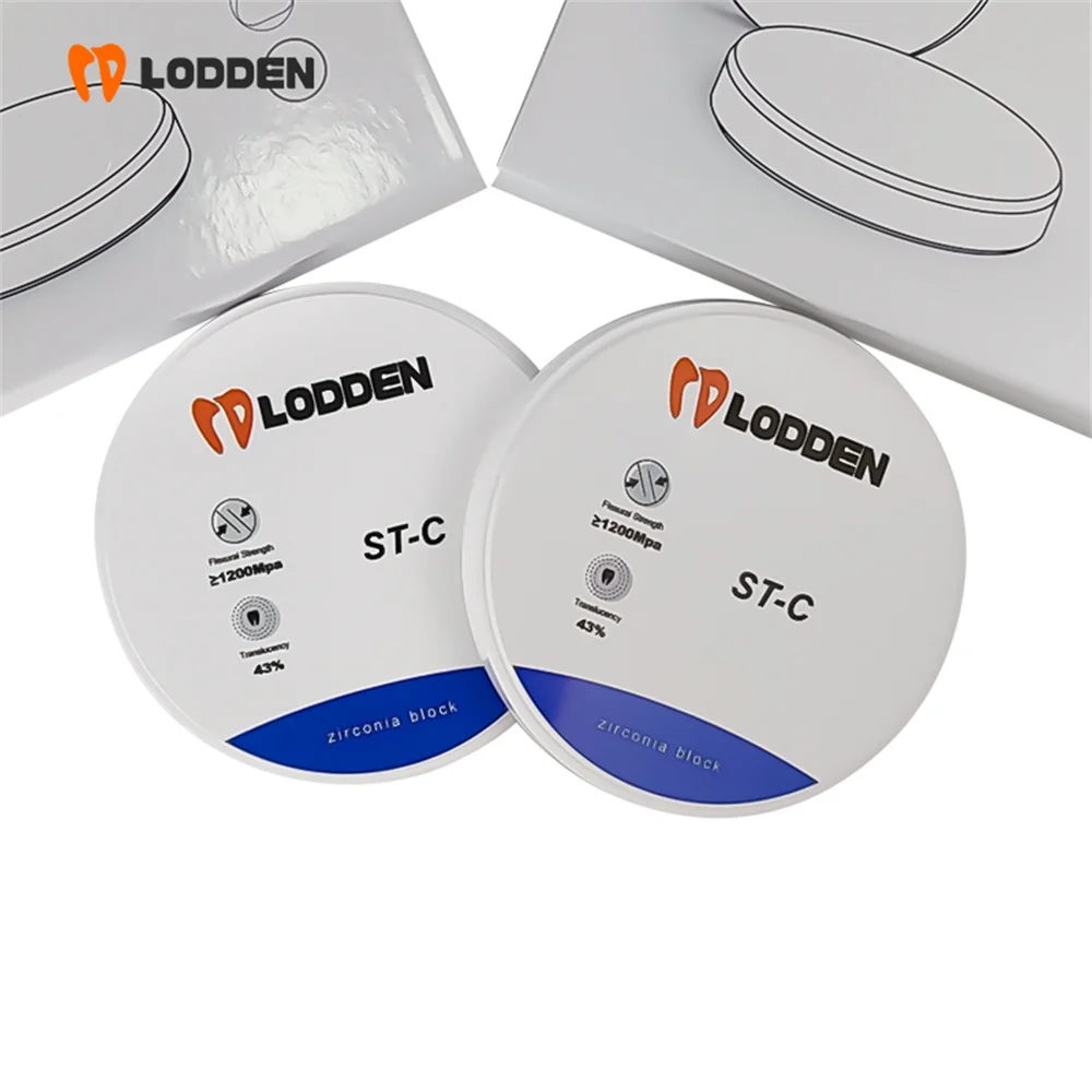 

LODDEN ST-C Циркониевый стоматологический циркониевый блок Стоматологический циркон 98 мм Cad Cam Диски Материалы Прозрачность 43% Vita 16 цветов