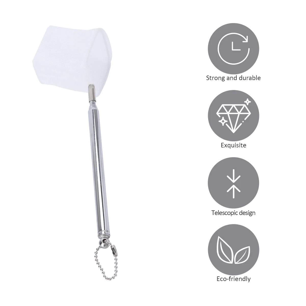 Guadino telescopico per acquario Maniglia per acquario infrangibile Rete da pesca tridimensionale (Mesh quadrata Colore casuale)