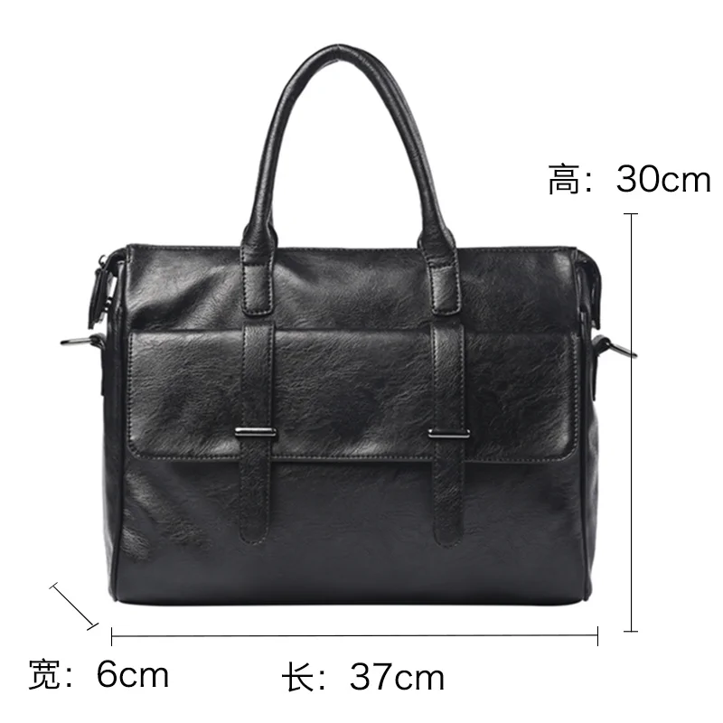 Borsa da uomo di design di marca coreana di moda borsa a mano in pelle British Shoulder maschio Business Laptop s