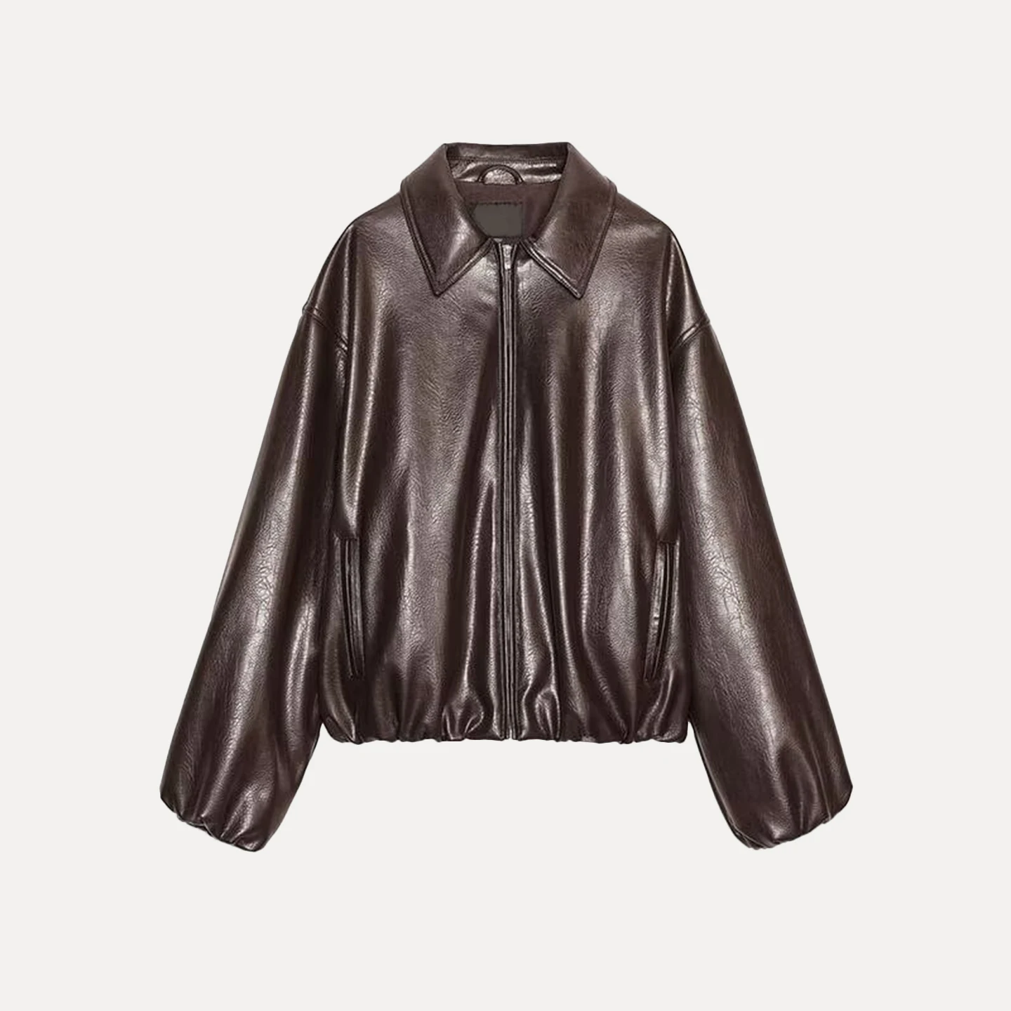 Z Cappotto da pilota Jaet Faion da donna 2025 Nuovo Sle Stand Fit Capispalla da donna in materiale di pelle Sle europeo