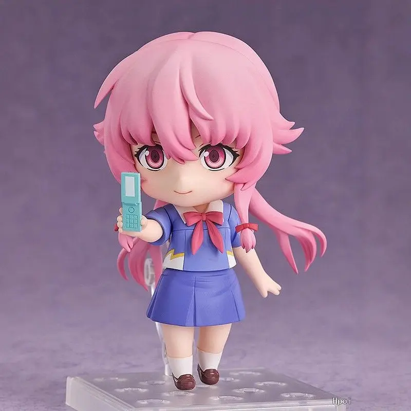 Anime #2316 Future Diary Yuno Gasai Movable Figure With Swap Faces Boxed Model Desktop Ornament Collectible Anime Toy Gift Fans view 4