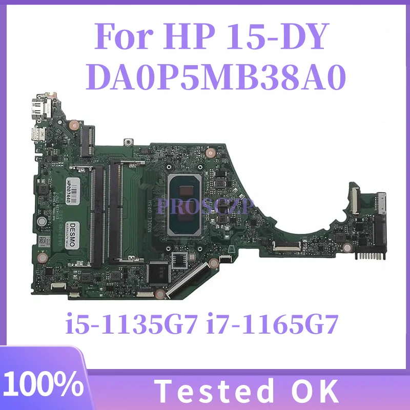 

For HP 15-DY2001DS 15-DY M16465-601 M16464-601 M16464-001 Laptop Motherboard UMA i5-1135G7 i7-1165G7 WIN DA0P5MB38A0 DA0P5HMB8E0