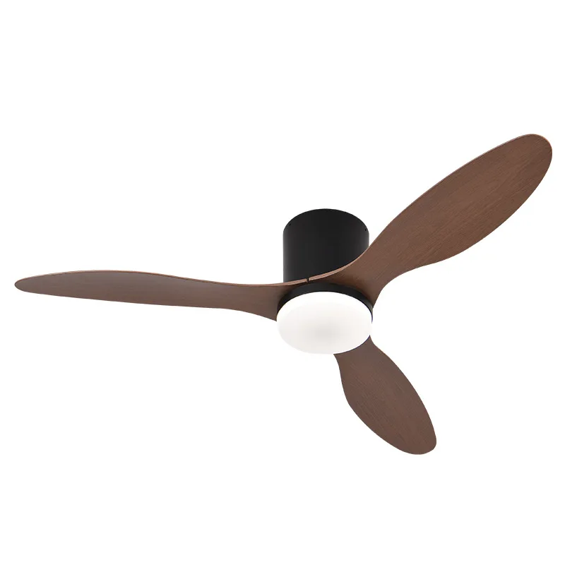 Living Room  3 Blade Modern DC/AC Motor Remote Control 6-Speed Quiet Ceiling Fan with LED Light Dimmable for Bedroom
