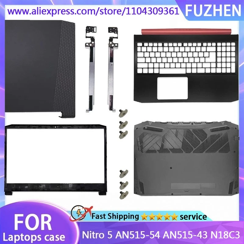 

New Cover For Nitro 5 AN515-54 AN515-43 N18C3 LCD Rear Cover/Front Frame/Palm Pad/Bottom Cover/hinge