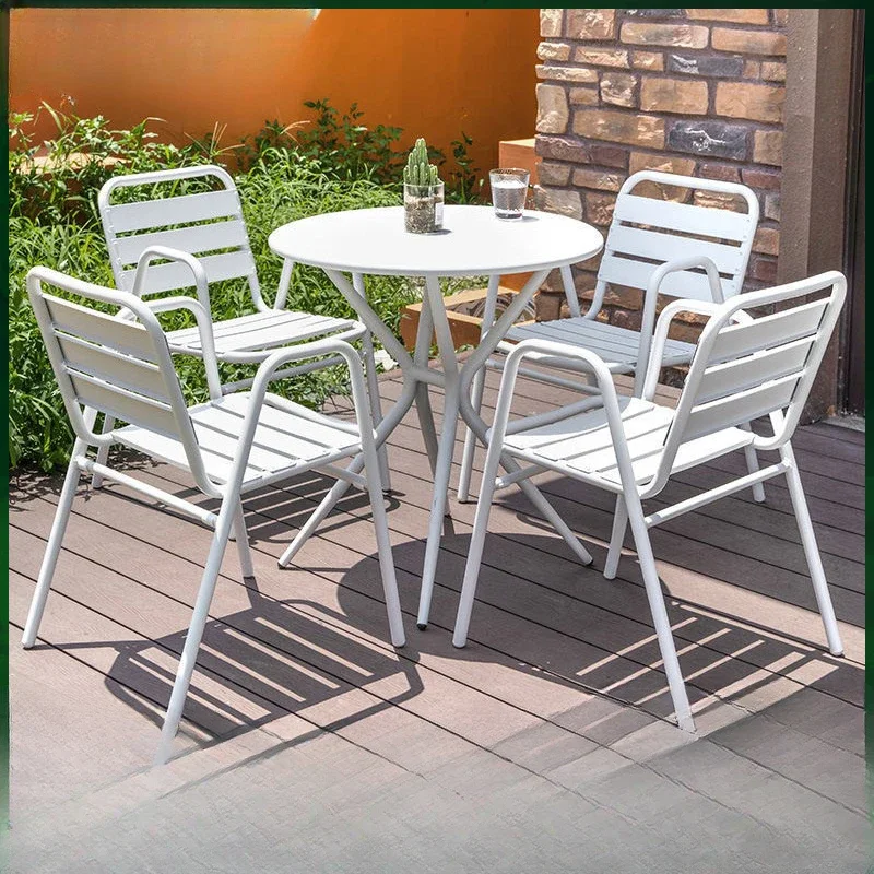 

Outdoor furniture combination outdoor waterproof leisure courtyard balcony table and chair homestay villa outdoor table