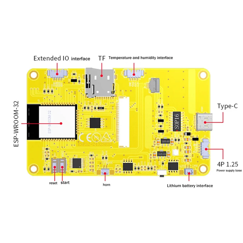 ESP32 Development Board with 3.2 Inch IPS Display WIFI Bluetooth LoT MCU Smart LCD Display Screen LVGL Screen Module