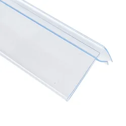 Plastic PVC Shelf Data Strips Clip Merchandise Price Talker Sign Display Label Card Holder Supermarket Rack 1Pack