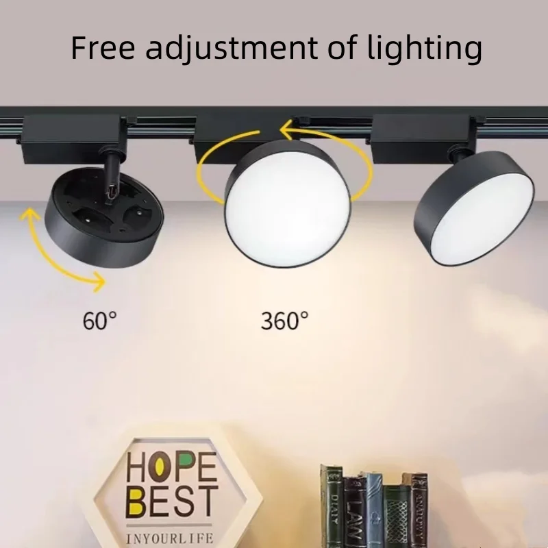 Floodlight 2-line track light/surface mounted ceiling tube light LED tube light with adjustable angle fill light live broadcast