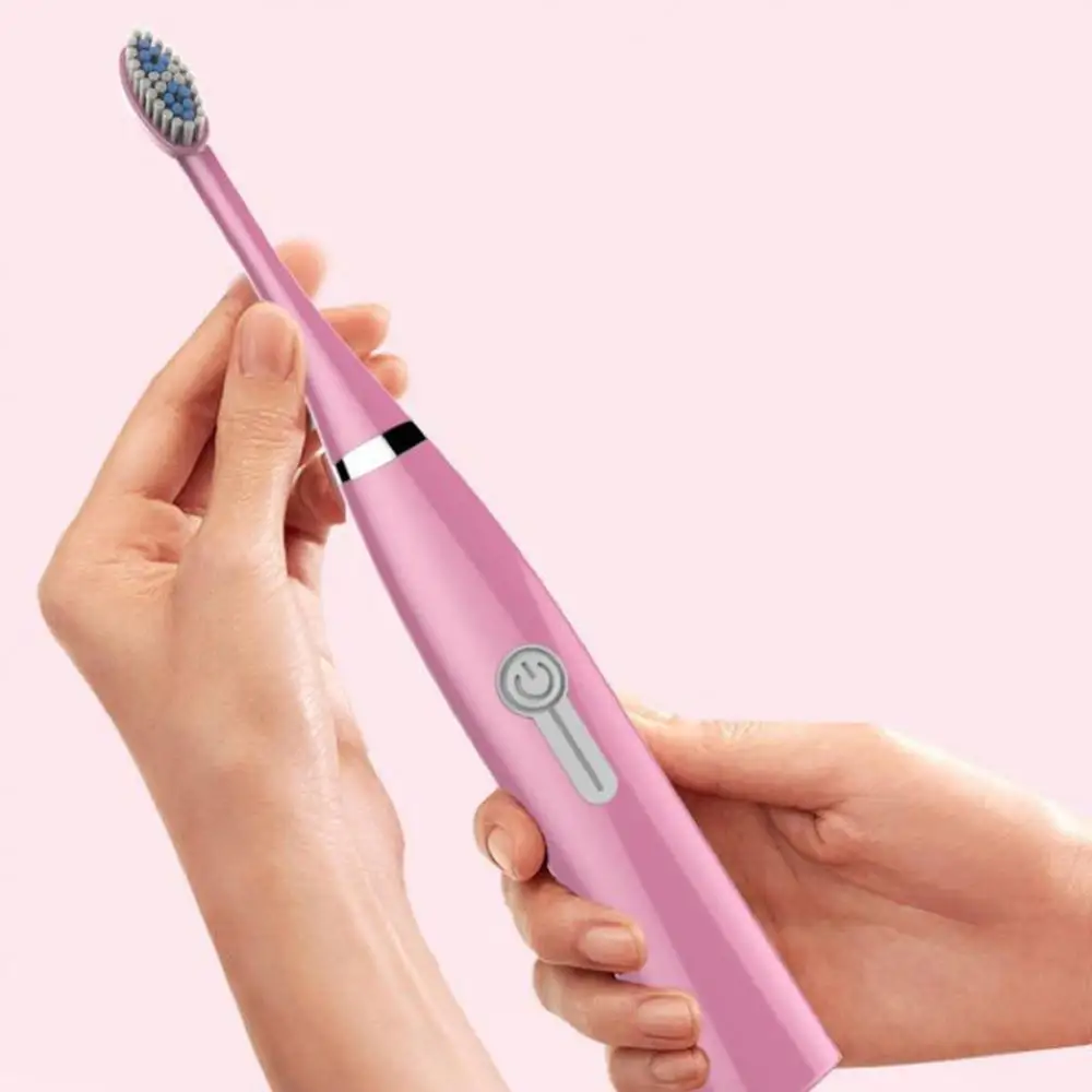 Portable Electric Toothbrush Women Men Travel Waterproof Battery Powered Ultrasonic Auto Electric Toothbrush