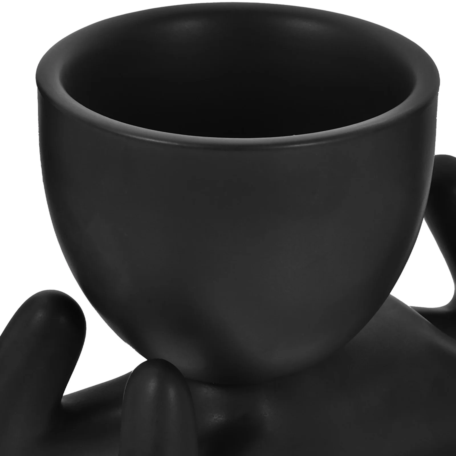 

3Pcs Ceramic Desktop Succulent Plant Pots Mini Human Figure Flower Pot Bonsai Plant Pot Office Table Decoration