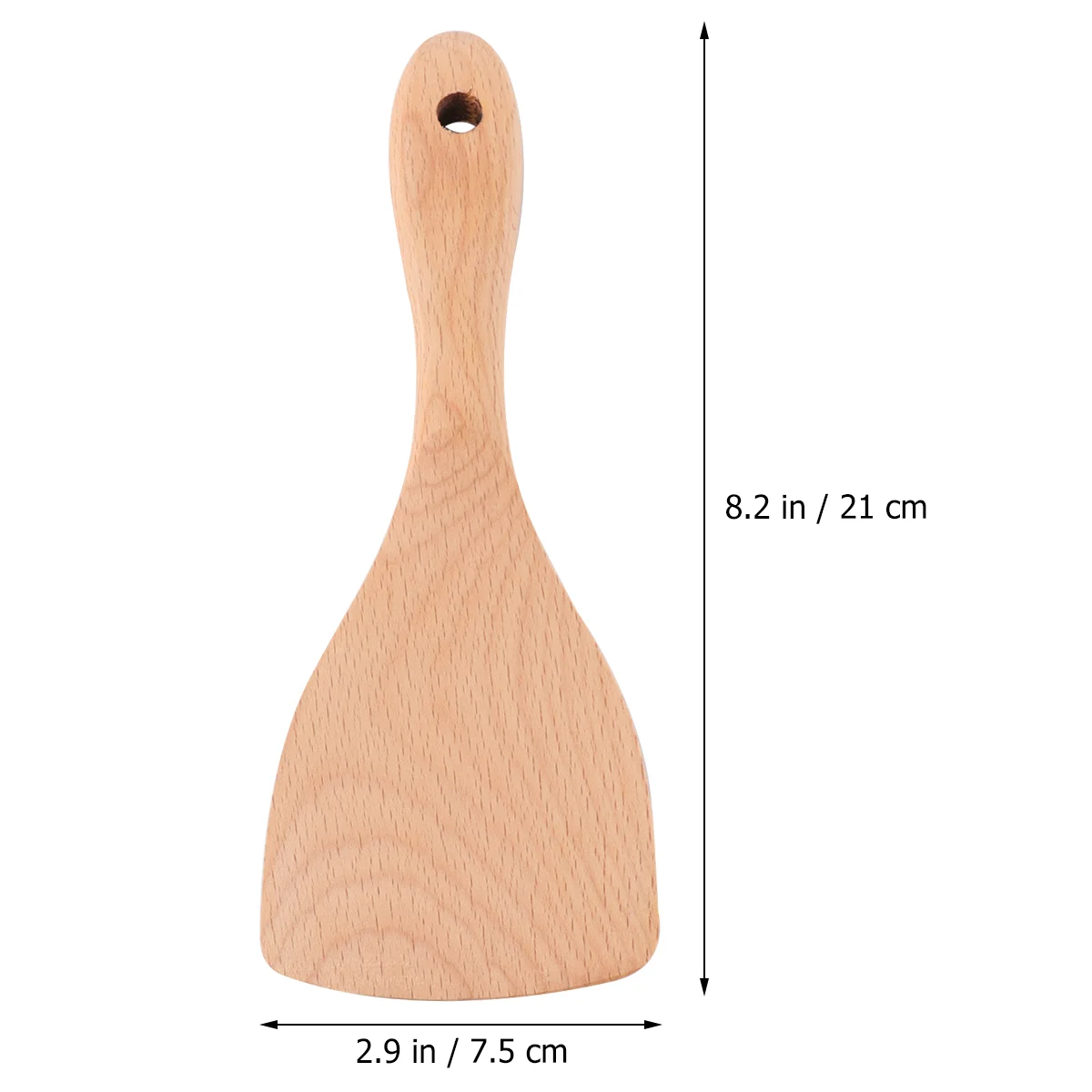 Beech Spatulas for Nonstick Cookware Wooden Cooking Turner Kitchenware Restaurant