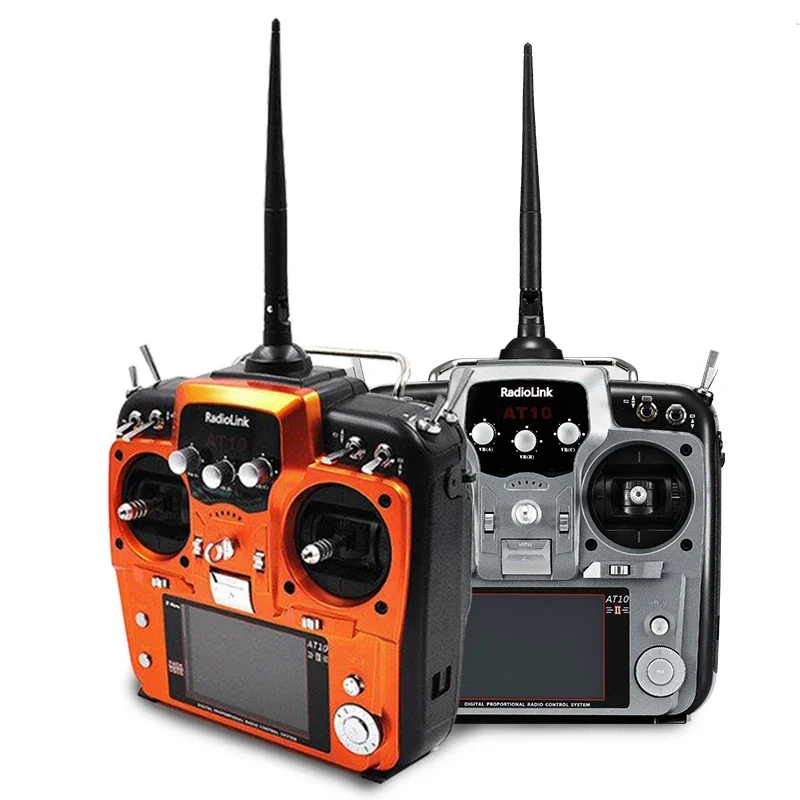 Radiolink AT10 II 2.4G 12CH Radio Transmitter Dengan Receiver R12DS untuk Drone Balap FPV RC Pesawat Mode2/1