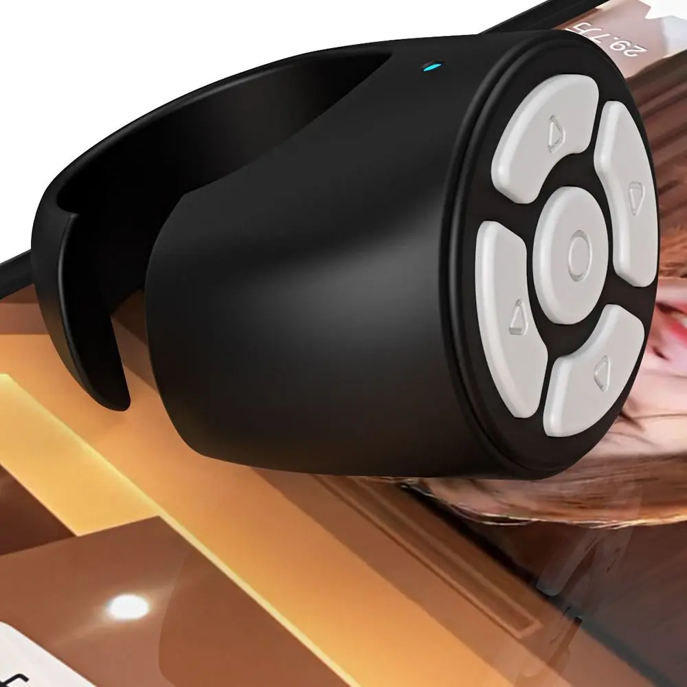 

Wireless Remote Controller Ring Stable Signal Transmission Portable Fingertip Selfie Video Controller Scroll Through Pages