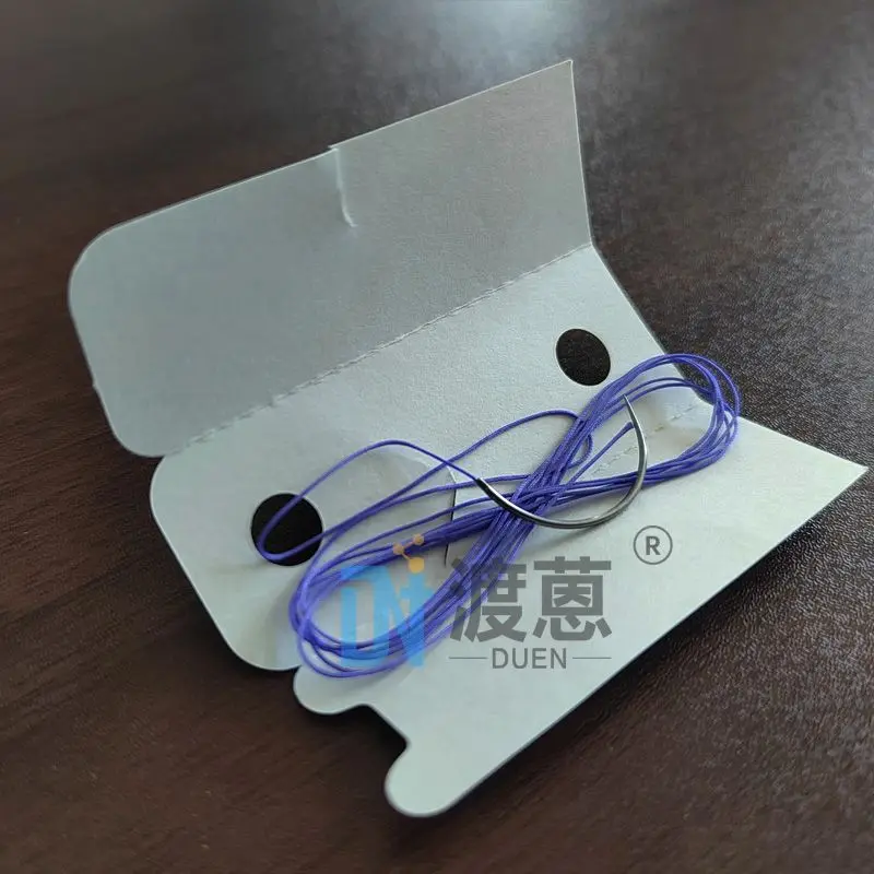 Veterinary Sutures PGA Absorbable Suture Needle with Thread Suture Pet Doctor 2-0 Square Needle Round Needle New Genuine Product
