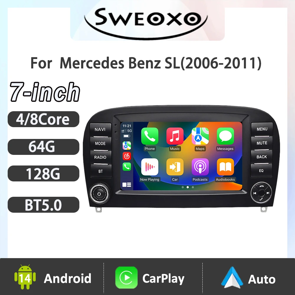 7Inch For Benz Sl L…