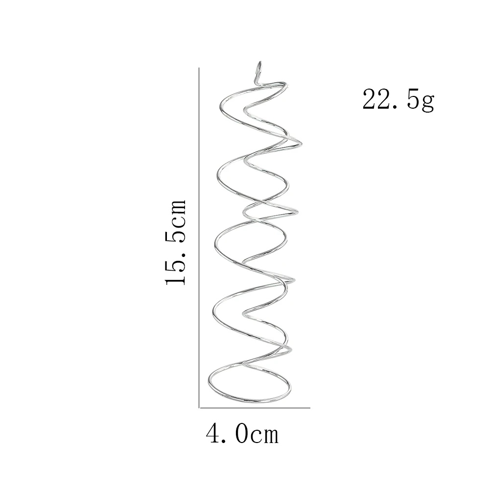 Doppia coda a spirale appesa fai da te parti dello stabilizzatore del filatore del vento affascinante illusione visiva acchiappasole accessori per