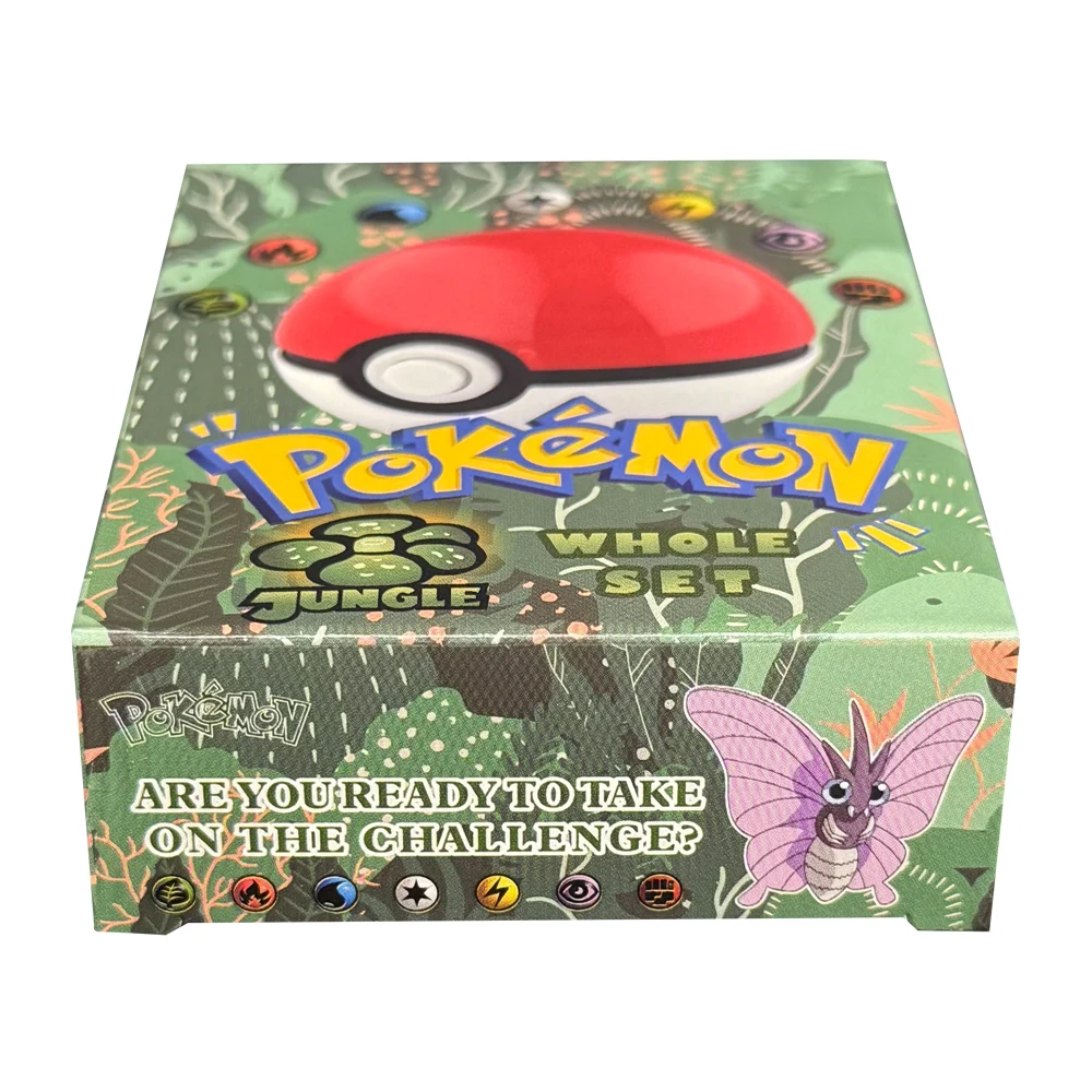 مجموعة كاملة من بطاقات الغابة PKM 62 بطاقة Dragonite Aerodactyl Gengar Raichu بطاقات الوكيل Foil PTCG لعبة جمع بطاقات اللعب #3