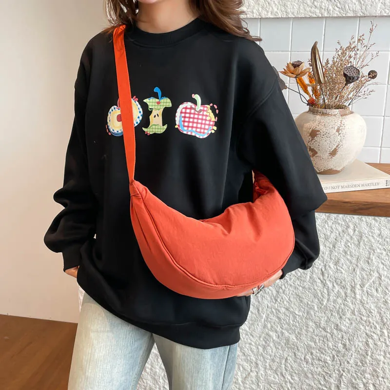 

New Large Hobo Bags for Women Fashion Texture Versatile Crossbody Shoulder Bags Student Casual Korean Style Commuter Tote Bag