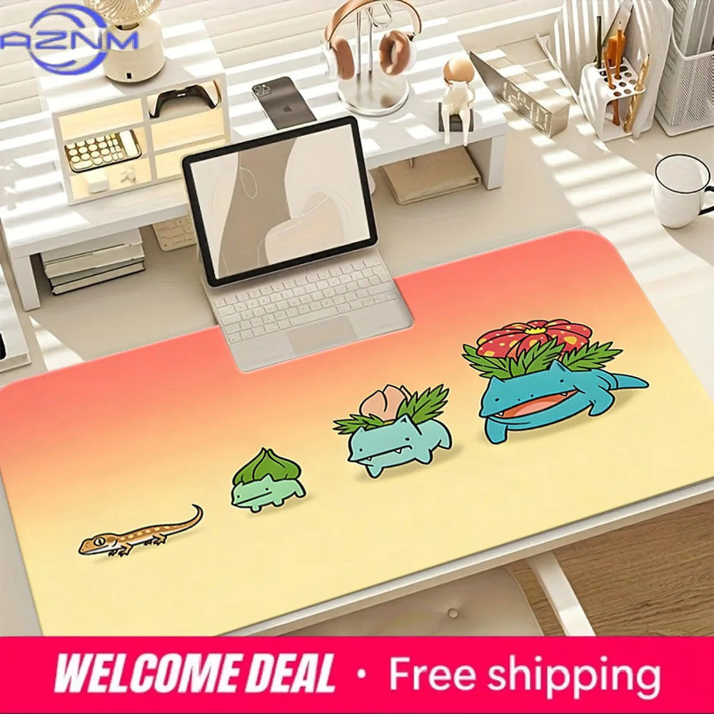 Bulbasaur Evolution TCG Playmat Non-Slip Washable Gaming Mat