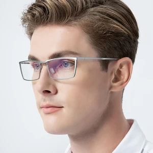 FONEX saf titanyum gözlük çerçevesi erkek, jant, tam, retro, vintage kare gözlük çerçeveleri f85722 Objektifin kenarına yapılan 8 çekirdekli satışlar-no. 5