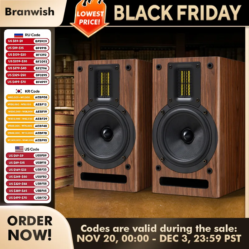 120 Вт мощный аудио 5-дюймовый динамик двусторонний динамик для книжной полки Hi-Fi Fever 2.0 аудио пассивный динамик для любителей домашнего кинотеатра 6 Ом