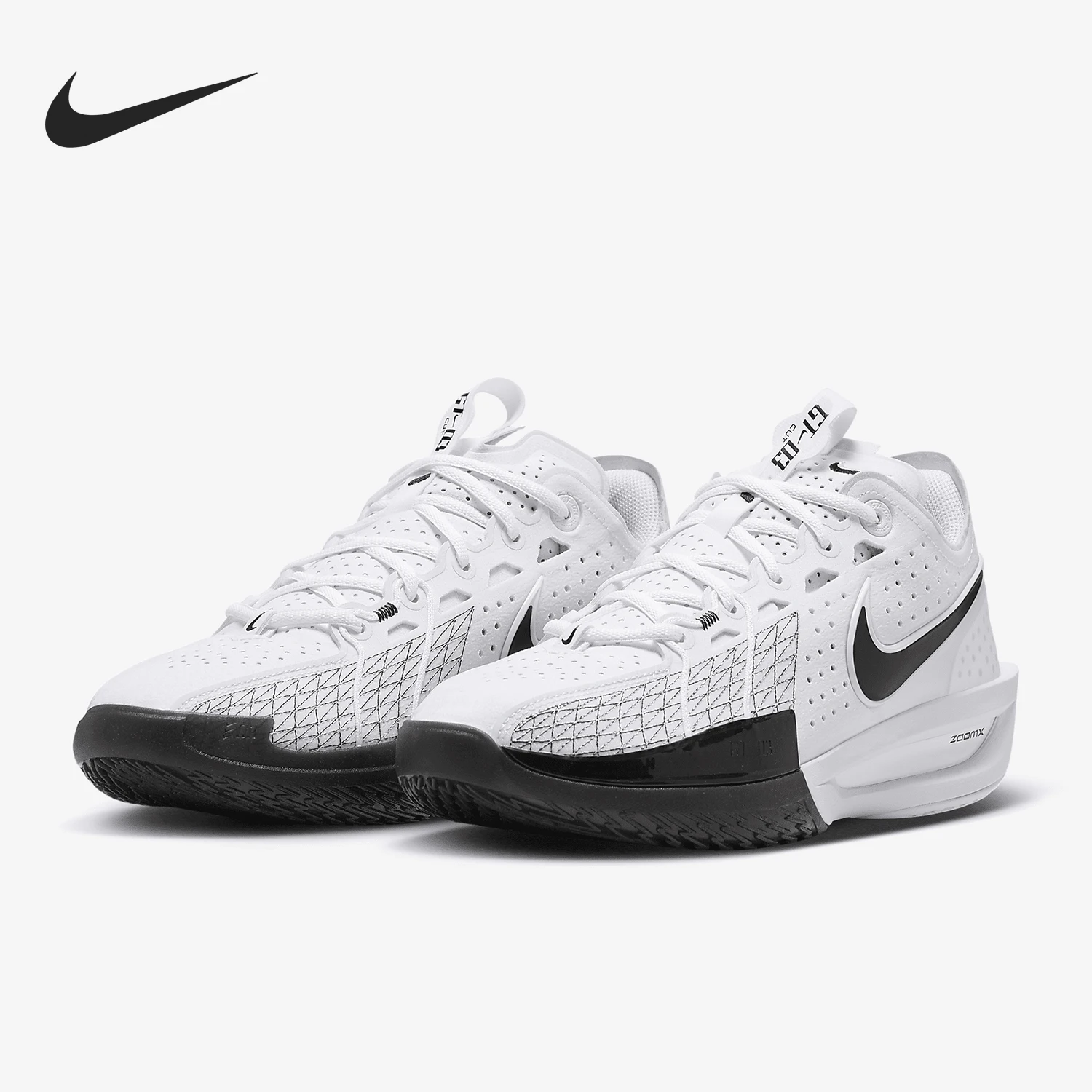 

Nike Air Zoom G.T. Мужские баскетбольные кроссовки Cut 3 EP с амортизирующим отскоком и низким берцем DV2918-102, простая и прочная повседневная обувь