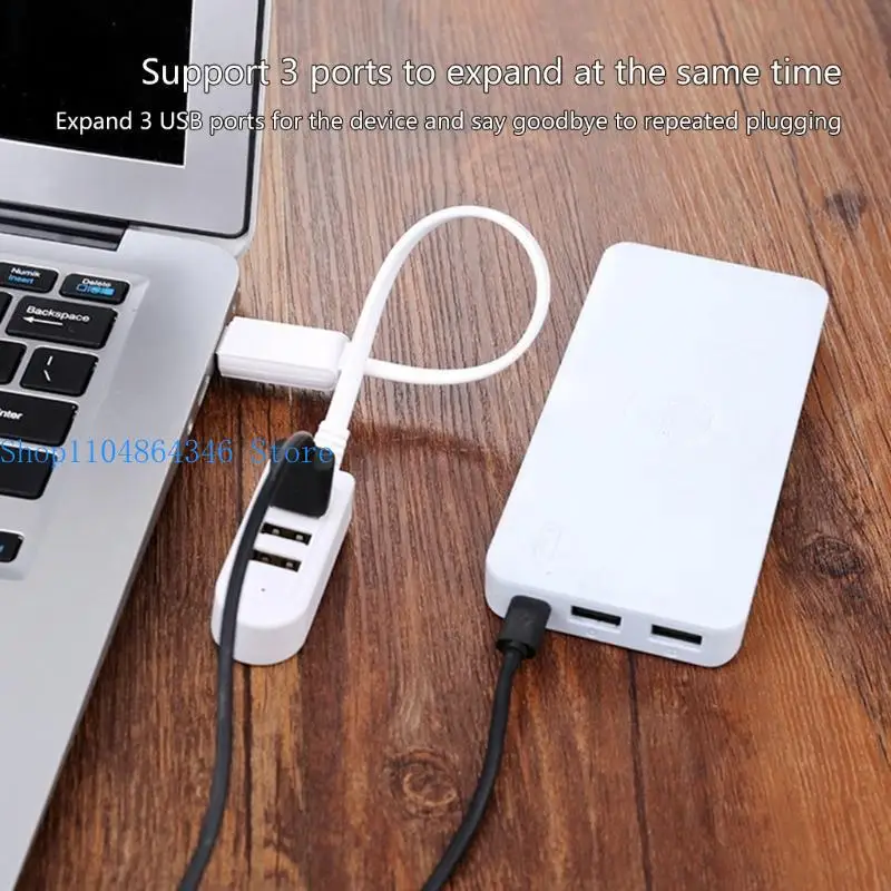 652F Multifunction High Speed 3 Port Usb Hub 3A USB Splitter Converter