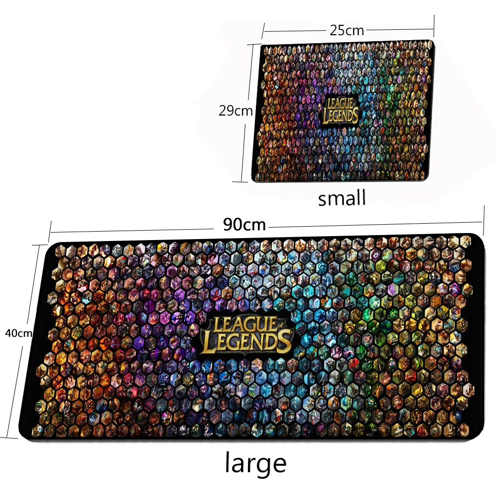 League of Legends Gamer Rug Keyboard Pad Laptop Accessories Rubber Mat Big Mouse Pad Desk Accessory Mesa Gaming Long Padding