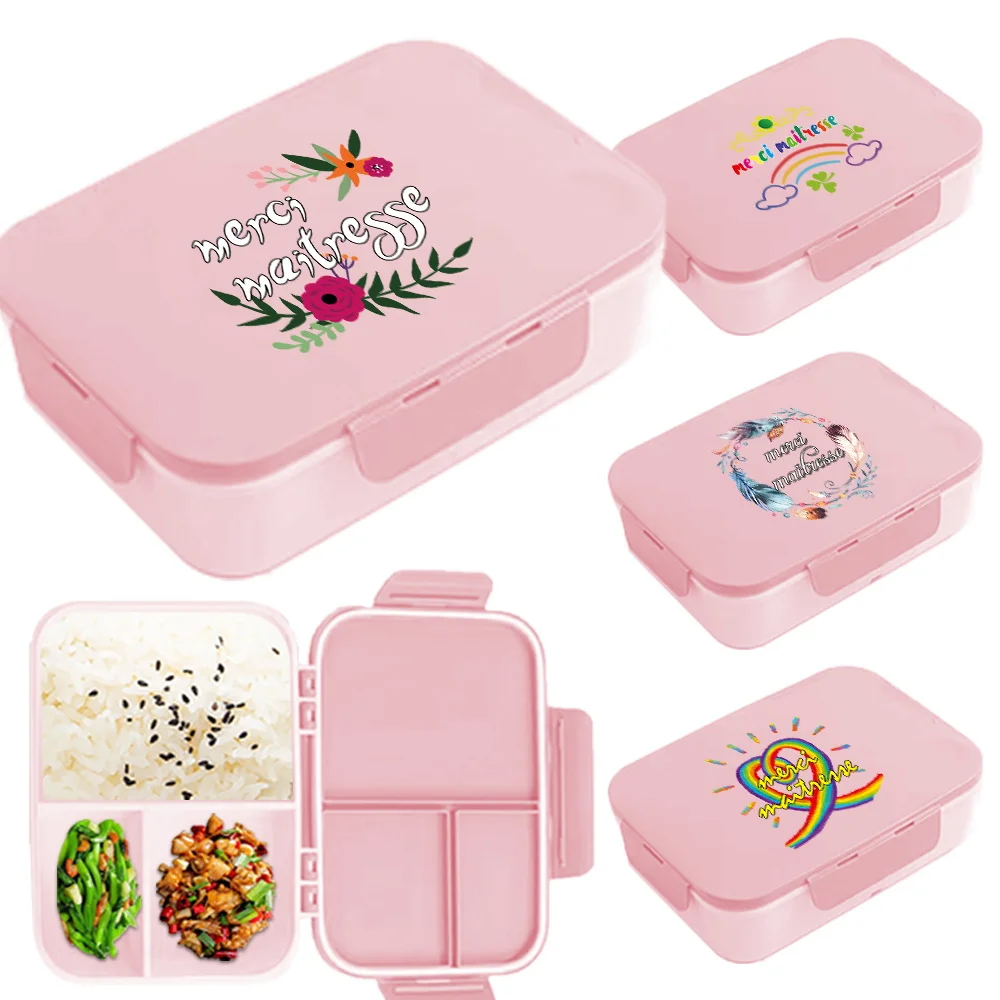 

Travel Lunch Box With Lid With Fork Spoon Leakproof Lunch Storage Bag Food Storage Container Maitresse Pattern
