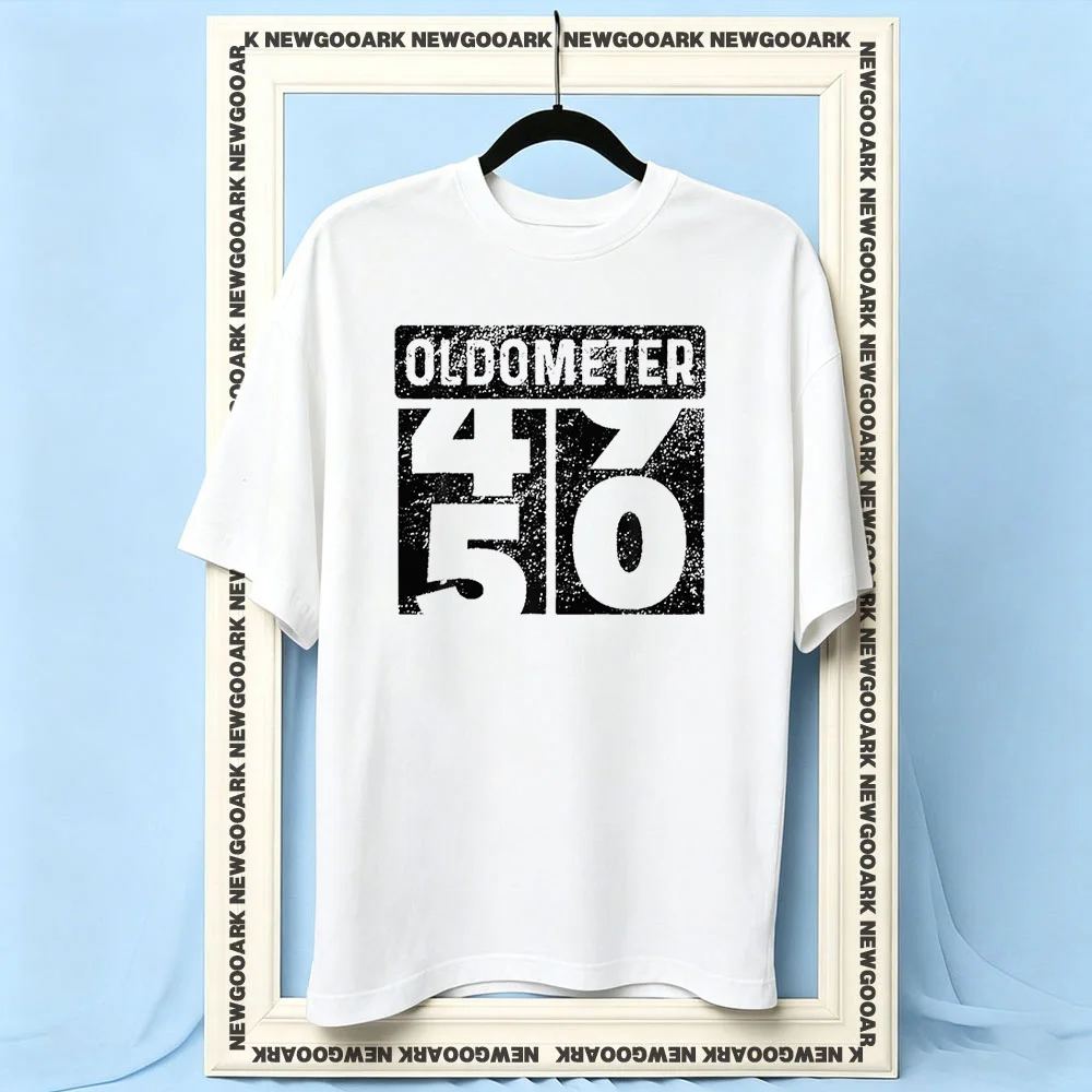Oldometer Odometer Funny 50Th Birthday t-shirt woman man Casual cotton printed t shirts Adult O-neck summer outdoors tee