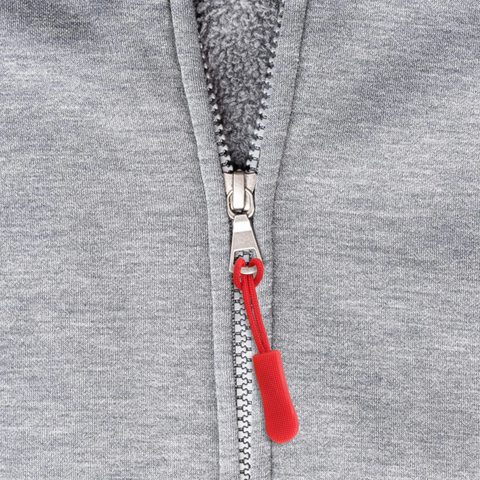 

20Pcs Zipper Pulls Universal Zipper Replacement Kit for Sewing Projects Bag Fastening Rope Bright Style Garment Accessories