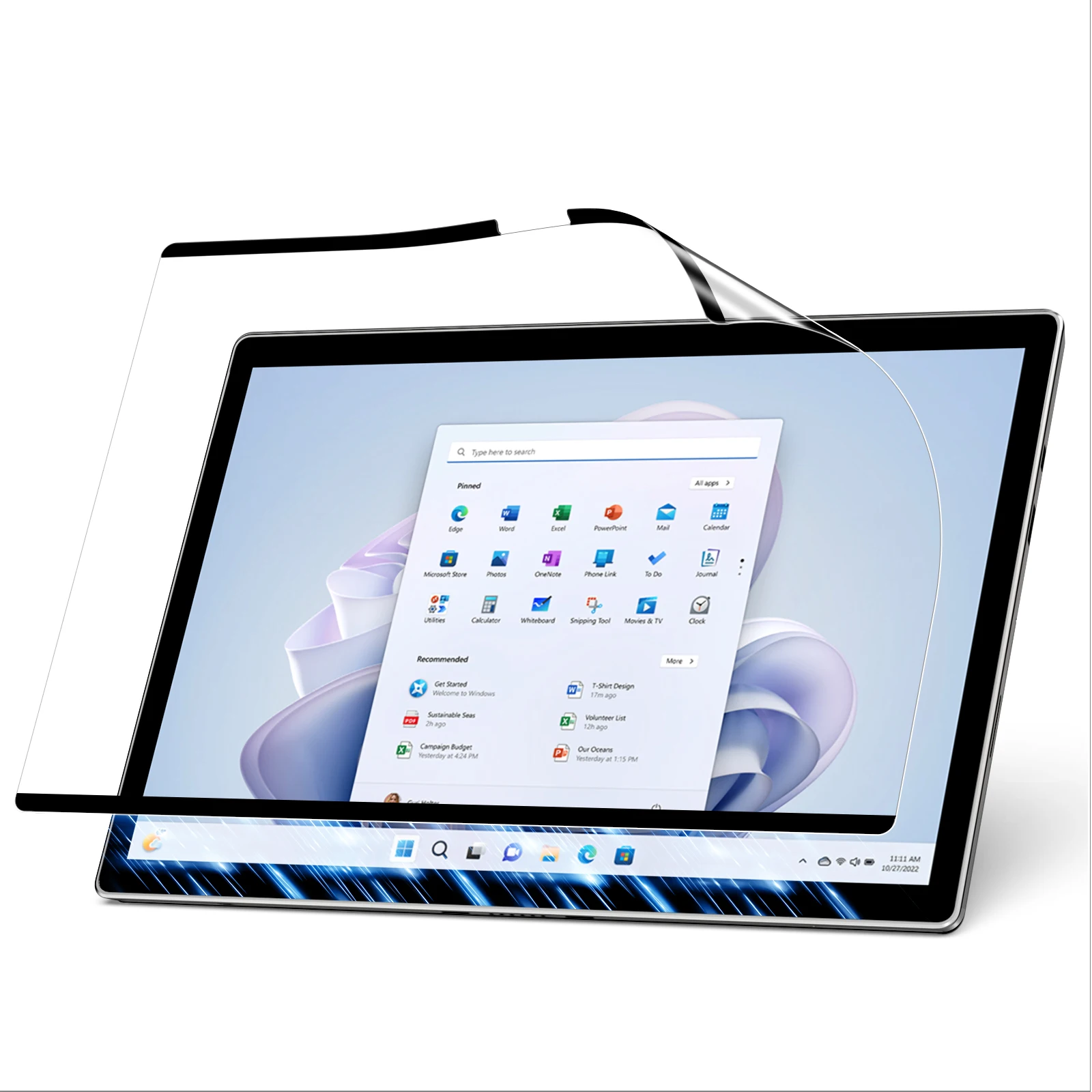Magnetic Paper Feeling Screen Protector for Surface Pro 11/10/9/8/X Removable Anti-glare Bubble-Free PET Film for Surface Pro 11
