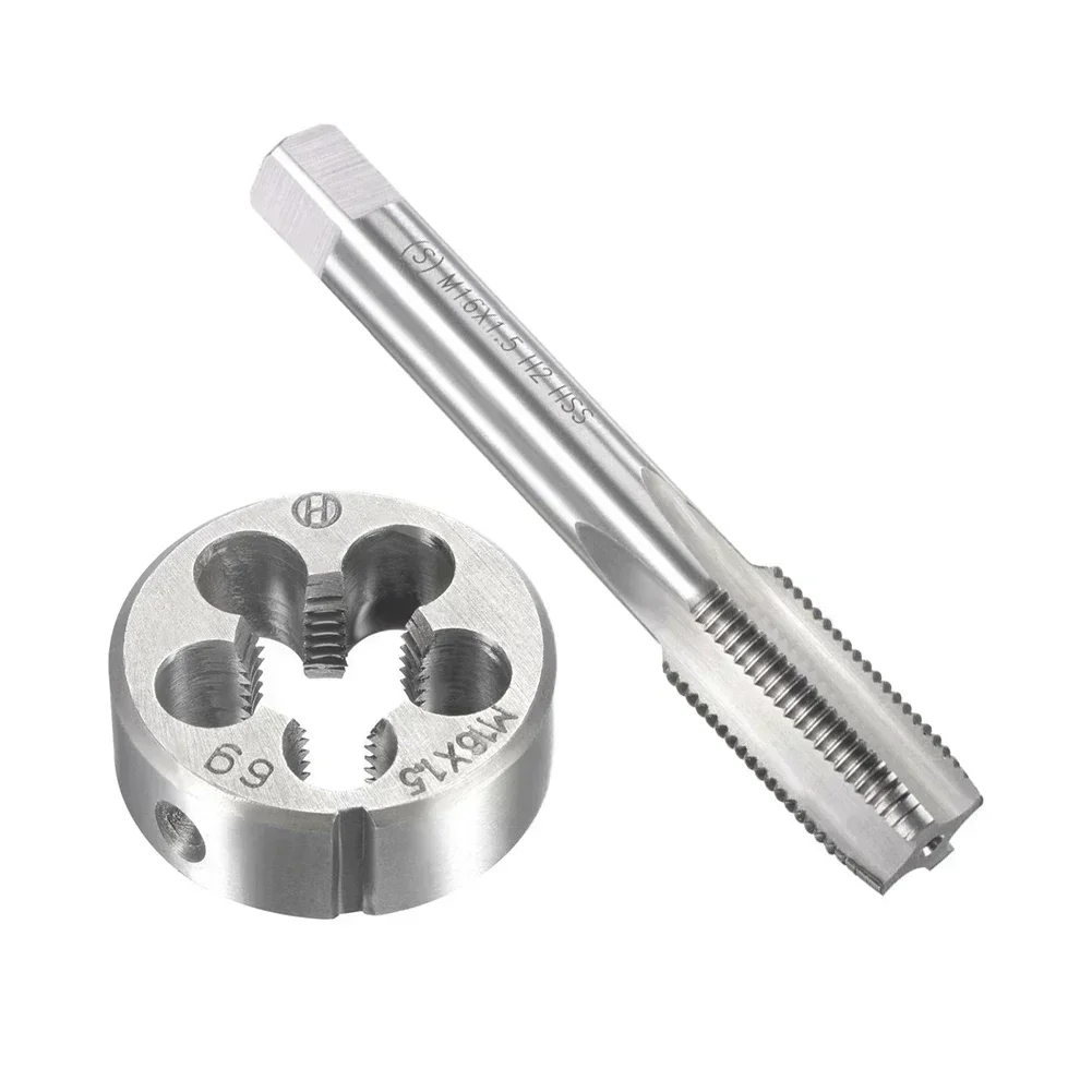 

2pcs Tap And Die M16*1.5mm Metric Thread HSS For Making Repairing Thread Milling Machine Workshop Metalworking Manual Tools