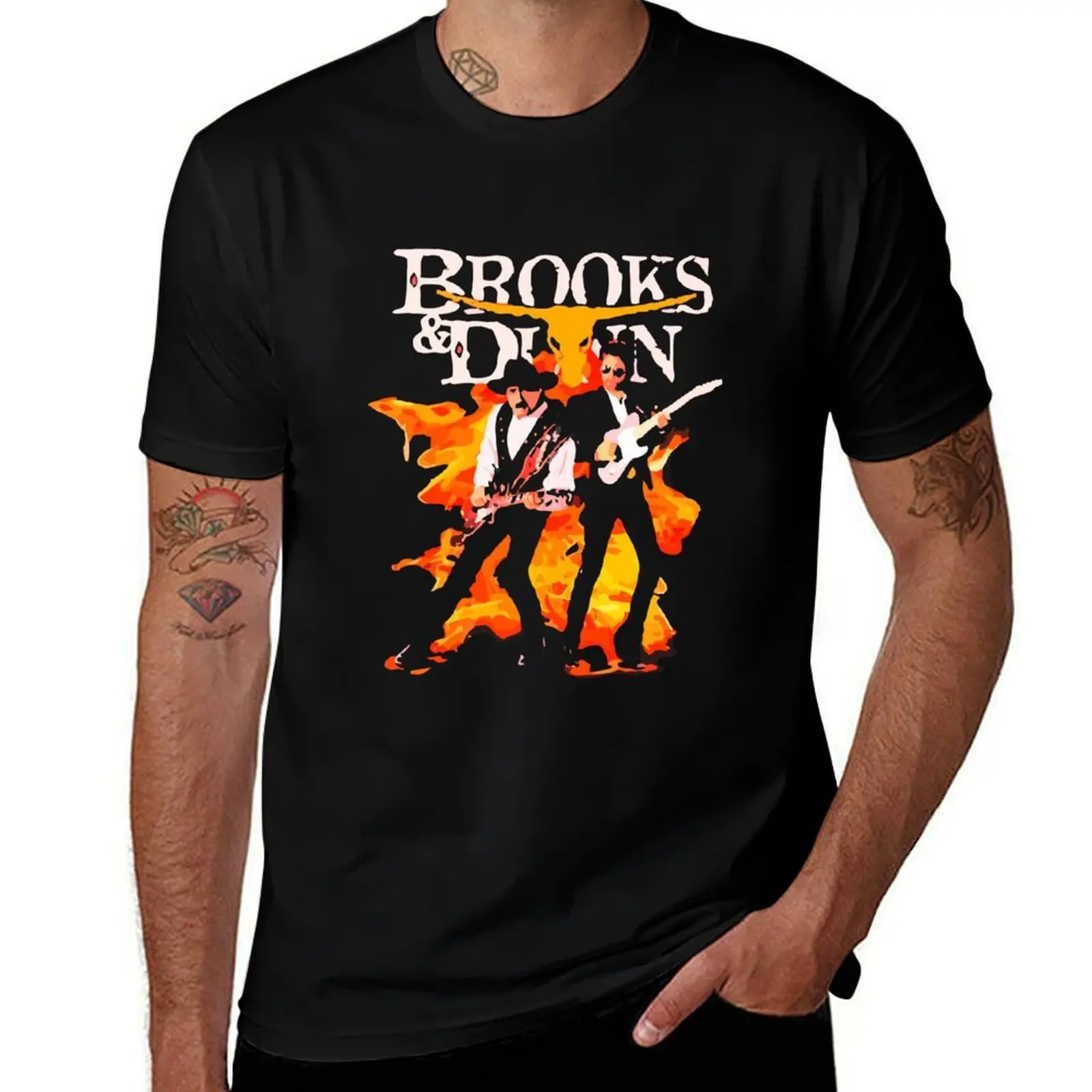 

Brooks And Dunn, Country Fan Merchandise, Classic Country Band T-Shirt Funny t-shirt anime plus size tops Short sleeve tee men