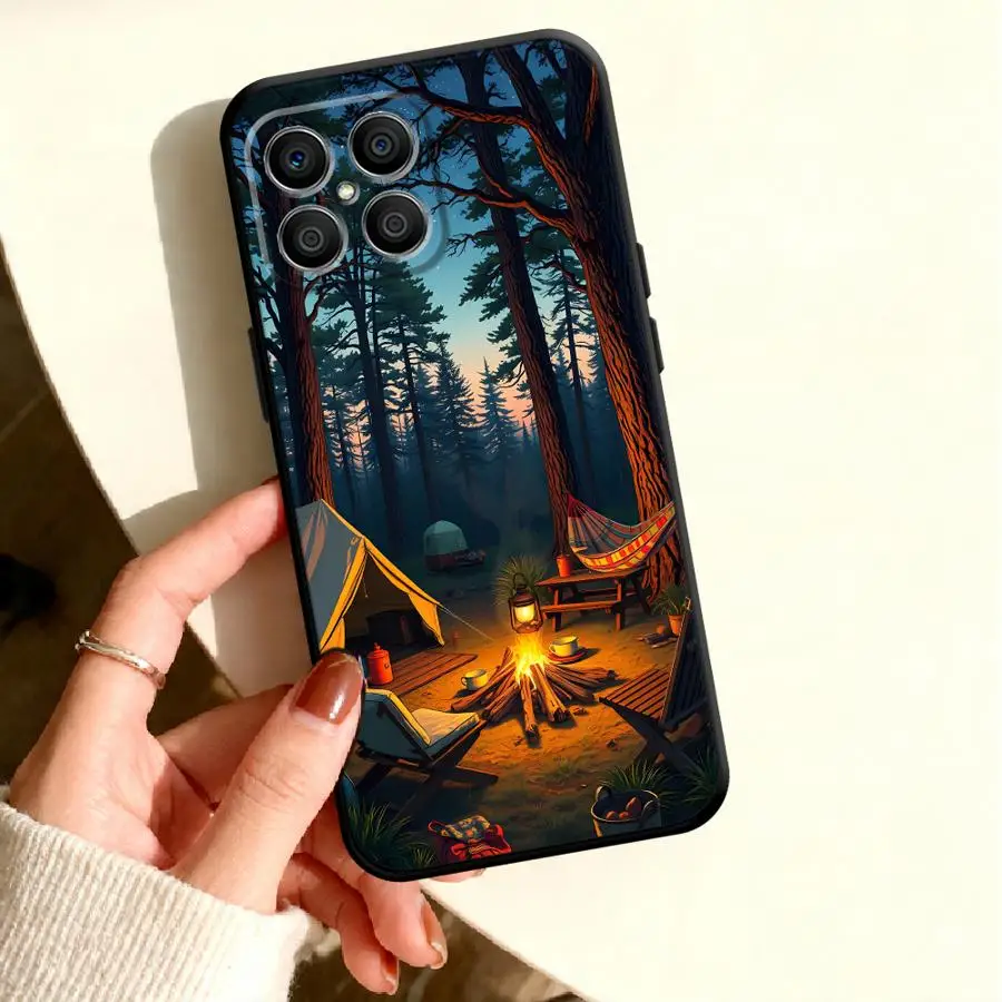 Coque pour Honor 600 Lite X9c X7b X9a X9b X6d 400 Pro X8 X8a Play10 X9d X5c Housse de téléphone X7d X7a X8d Aventure en Forêt